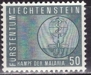 Лихтенштейн, 1962, Борьба с малярией, Комары, 1 марка